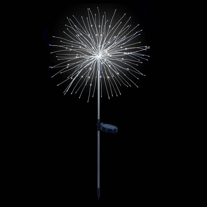 Salcar 2er Set LED Solar Gartenleuchte mit Feuerwerk-Effekt