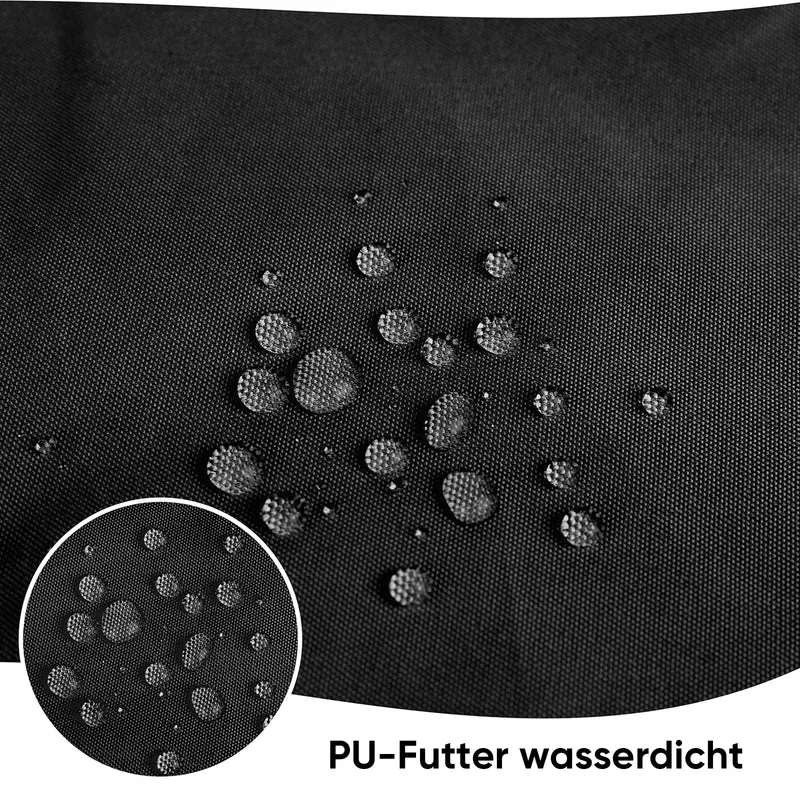 Sekey Runde Gartenmöbel Schutzhülle Ø130 × 71 cm – Wasserdichte Abdeckung aus 210D Oxford-Gewebe, UV-beständig, Reißfest & Windfest für Gartentisch und Poly-Rattan-Möbel
