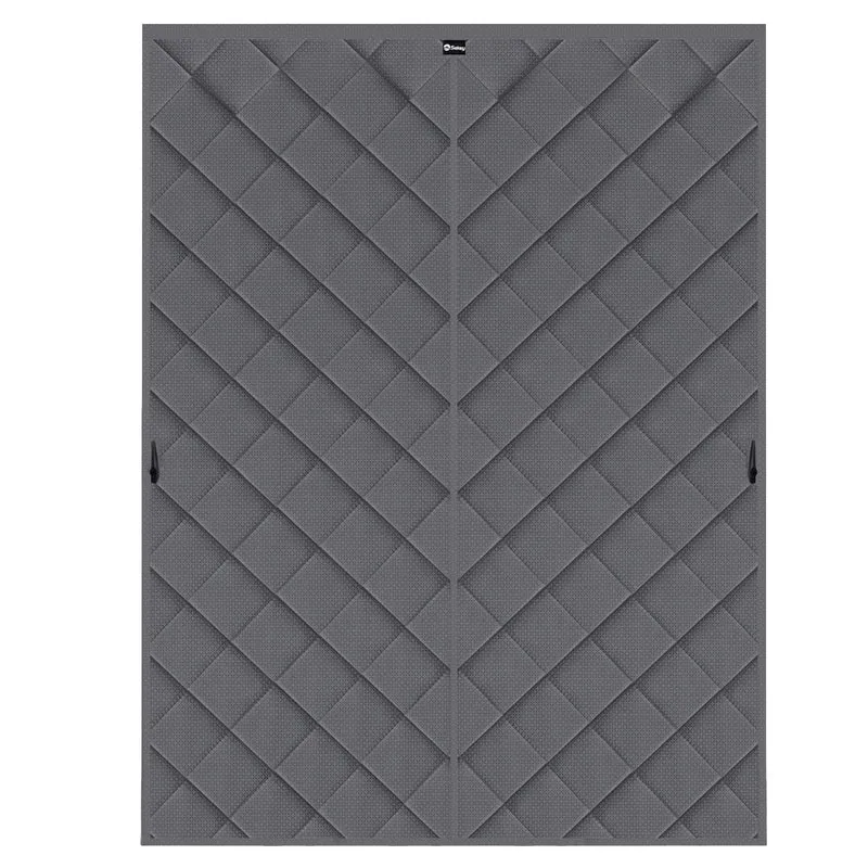 Sekey Thermo Türvorhang mit Magnetverschluss, Baumwoll-Polyester Türvorhang, Wärmeschutz & Energiesparvorhang, Zugluftstopper, Klettverschluss ohne Bohren, für Winter