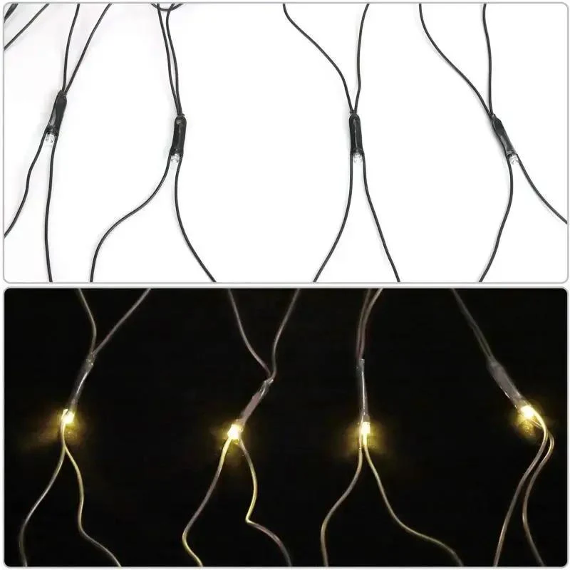 Salcar 1x1/2x2 m LED Lichternetz, 96/204 LEDs, 31V GS-zertifizierte Stromversorgung