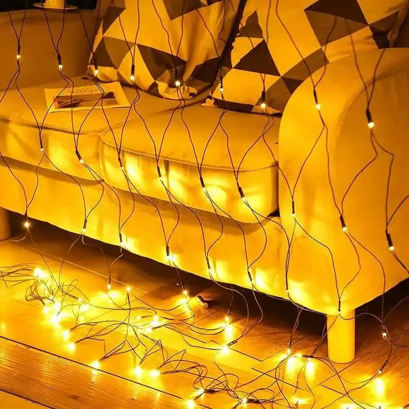 Salcar 1x1/2x2 m LED Lichternetz, 96/204 LEDs, 31V GS-zertifizierte Stromversorgung