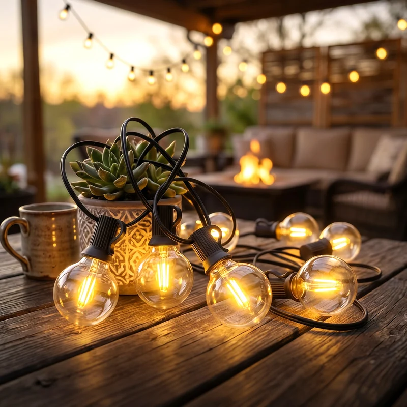 Salcar G40 Solar Lichterkette Außen 7m, 23FT, LED Solarleuchte Outdoor, Warmweiß, Solar & USB aufladbar, Fernbedienung, 8 Modi, Dimmbar, Timer, IP44 wetterfest für Garten, Balkon & Terrasse