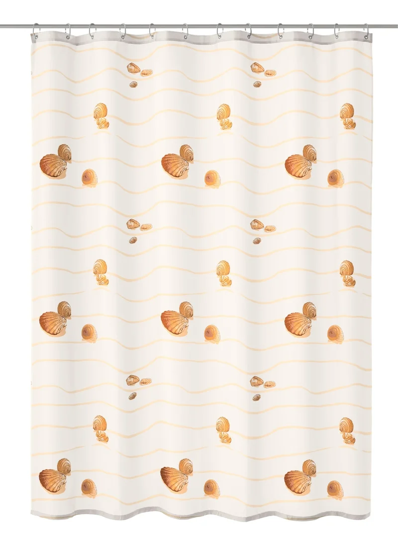Duschvorhang Textil MIAMI Beige 180 x 200 cm