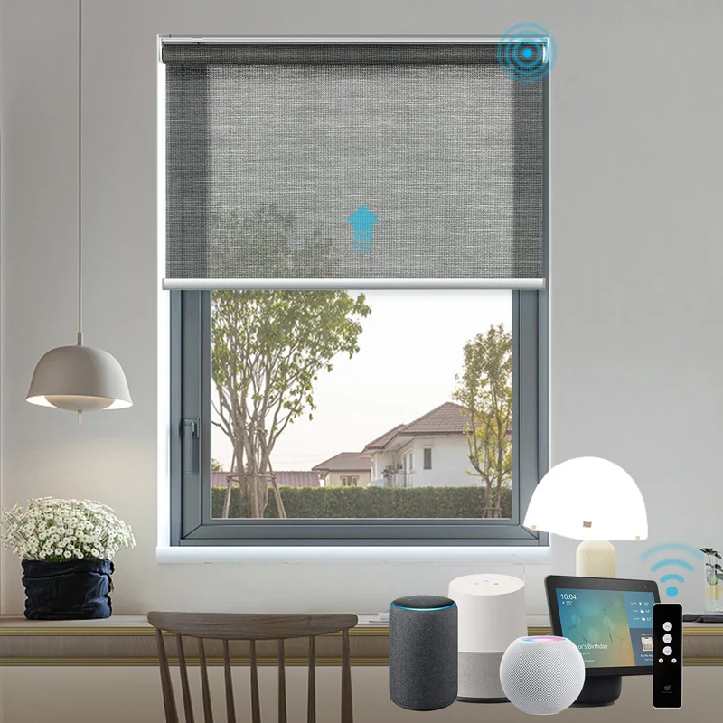 SmartWings Smart Innenrollos nach Maß 50% lichtdurchlässig PVC-Frei