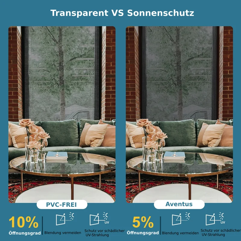 SmartWings Smart Innenrollos nach Maß 50% lichtdurchlässig PVC-Frei