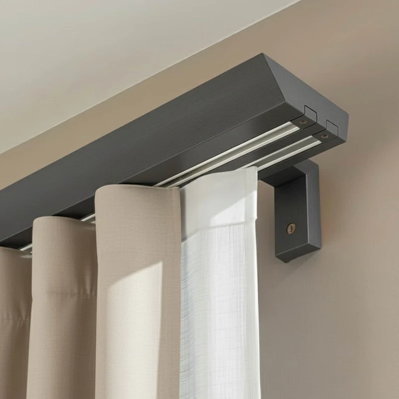 Double curtain and drape track Knauern