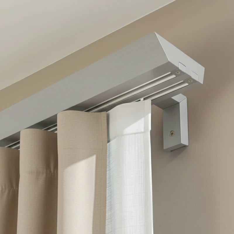 Double curtain and drape track Knauern