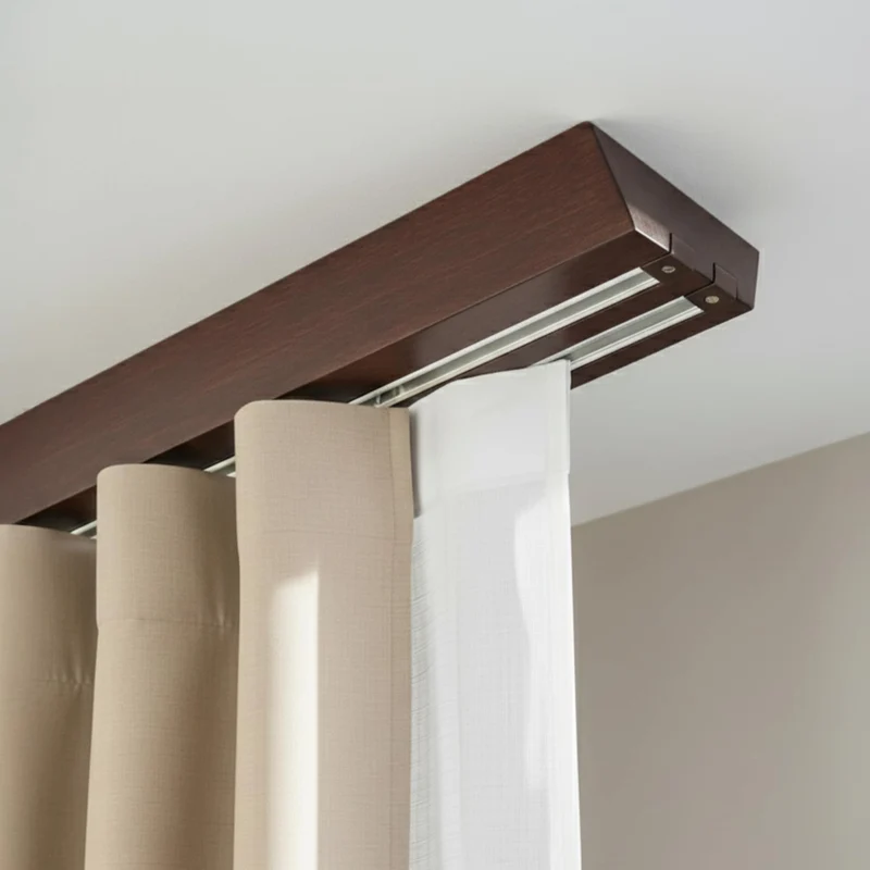 Double curtain and drape track Knauern