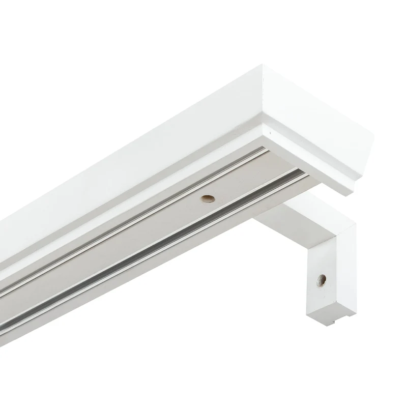 Conic Wooden Curtain Track System with Decorative Valance