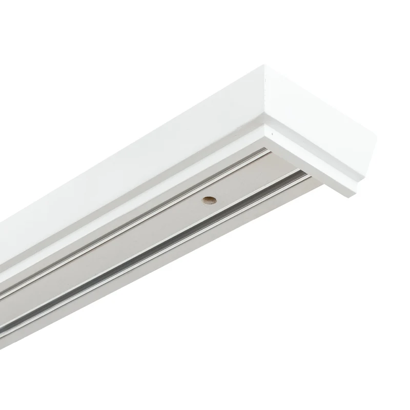 Conic Wooden Curtain Track System with Decorative Valance