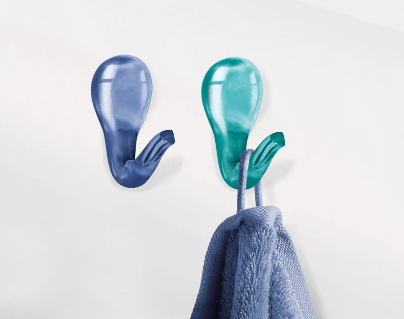 Handtuchhaken DROP HOOKS Blau