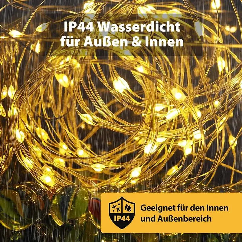 Salcar 100 m LED Micro Lichterkette, 1000 LEDs, 31V GS zertifizierte Stromversorgung
