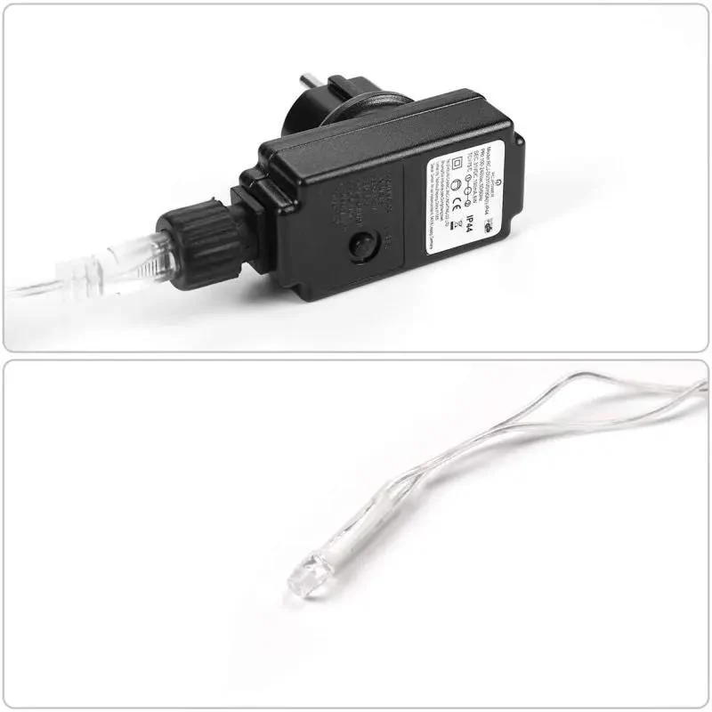 Salcar 2m/ 5m / 10m LED Eisregen Lichterkette, 80/ 200 / 400 LEDs, 31V GS-zertifizierte Stromversorgung