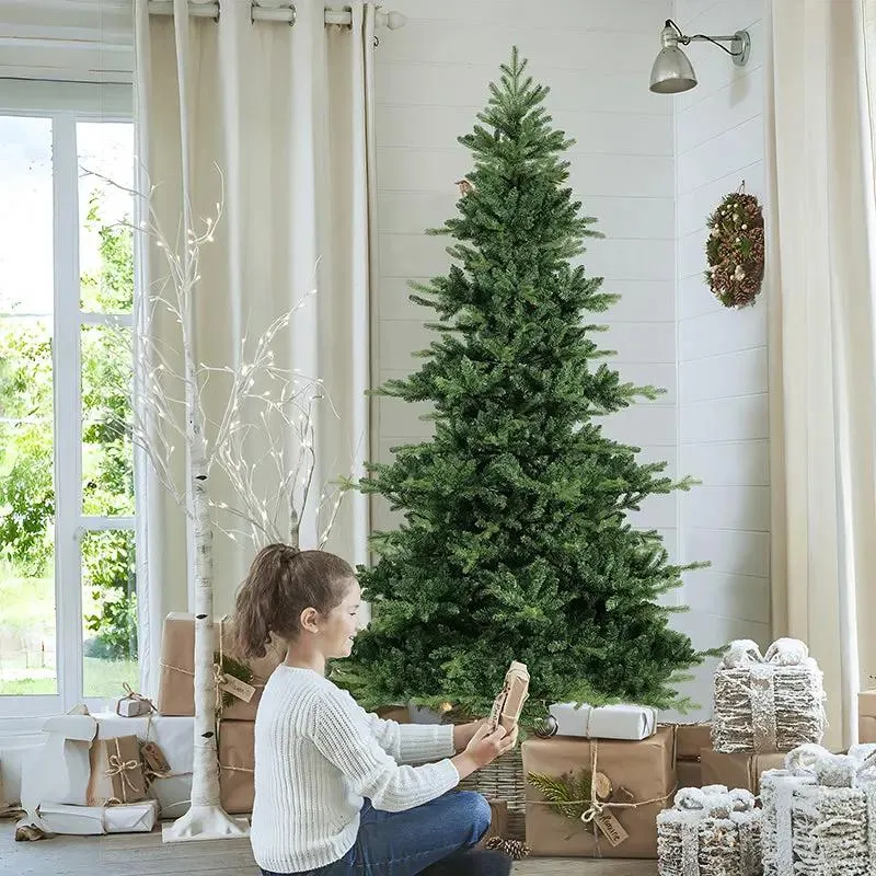 Salcar 180/210cm Künstlicher Weihnachtsbaum, mit 115/143 PE-Zweigen und 850/1332 PVC-Zweigen