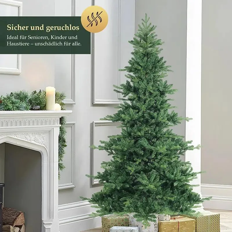 Salcar 180/210cm Künstlicher Weihnachtsbaum, mit 115/143 PE-Zweigen und 850/1332 PVC-Zweigen