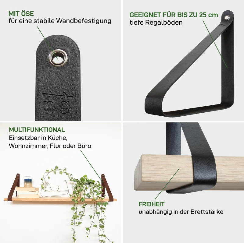 2er Set Regalhalter MARZAHN