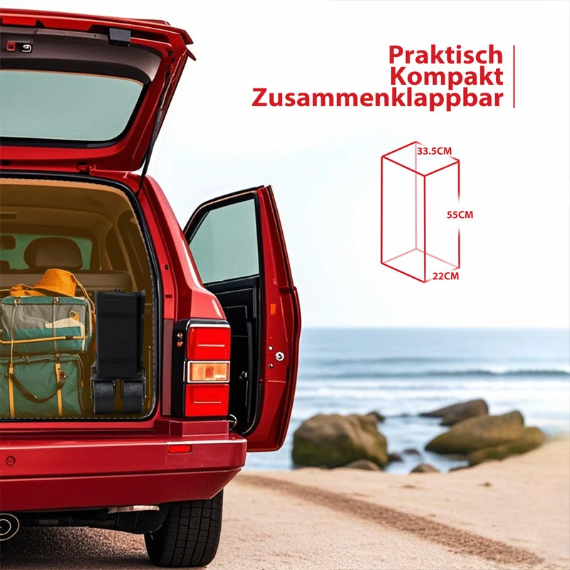 Sunula Faltbarer Bollerwagen 3026 mit Allwetterrädern, 300 L Volumen, 149 kg Tragkraft – Robuster Transportwagen für Strand, Camping, Garten & Einkauf