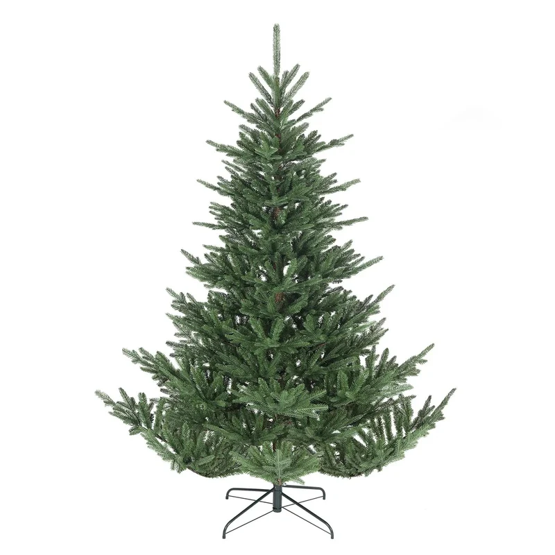 Salcar 180/210cmKünstlicher Weihnachtsbaum, Edeltanne, mit 1204/1609 PE-Zweigen und 398/658 PVC-Zweigen