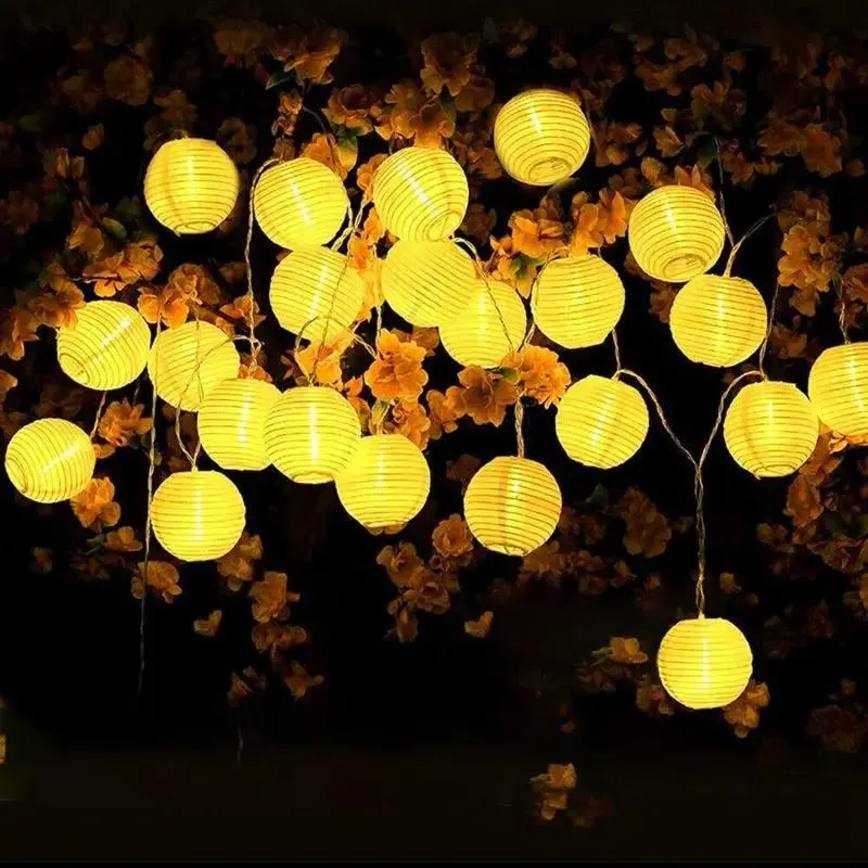 Salcar 3m/5m/10m/15m/20m LED Laternen-Lichterkette, 10/20/40/50/80 LEDs, 31V GS-zertifizierte Stromversorgung