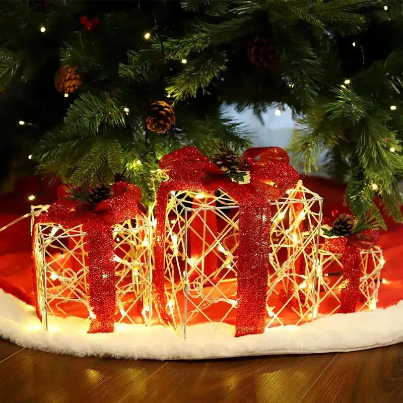 Salcar 3er Set LED Geschenkbox Lichter