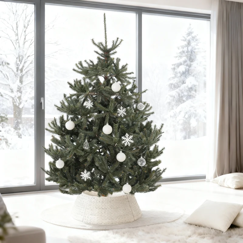 Salcar Künstlicher Nordmanntannen Weihnachtsbaum – Ultra-realistisch, 180 cm / 210 cm, 1118 / 1512 Spitzen, Dicht & Langlebig für Innen- und Außenbereich