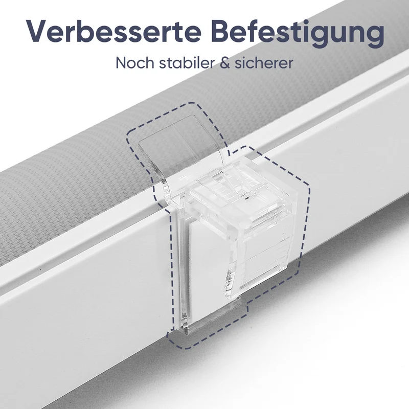 Sekey Doppelrollo Klemmfix ohne Bohren – Zweifarbiges Zebra-Rollo, Extra breite Stoffbahnen, Flexibler Sicht- & Sonnenschutz für Wohnzimmer, Schlafzimmer & Büro