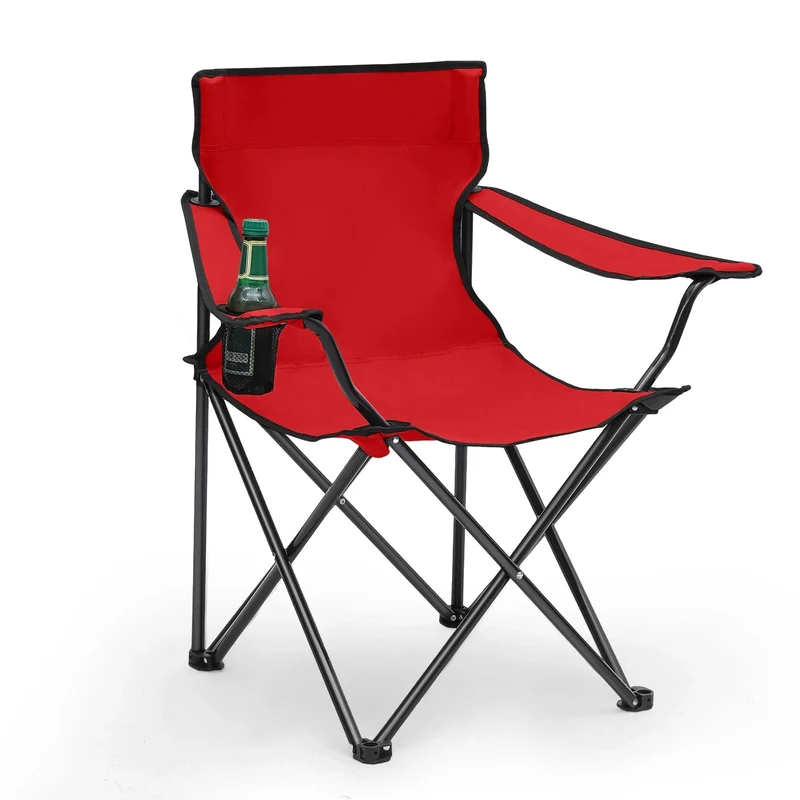Sunula faltbarer Campingstuhl, ultraleicht, 1,65 kg, mit Getränkehalter, Tragetasche, kompakt klappbar, ideal für Camping, Garten und Ausflüge