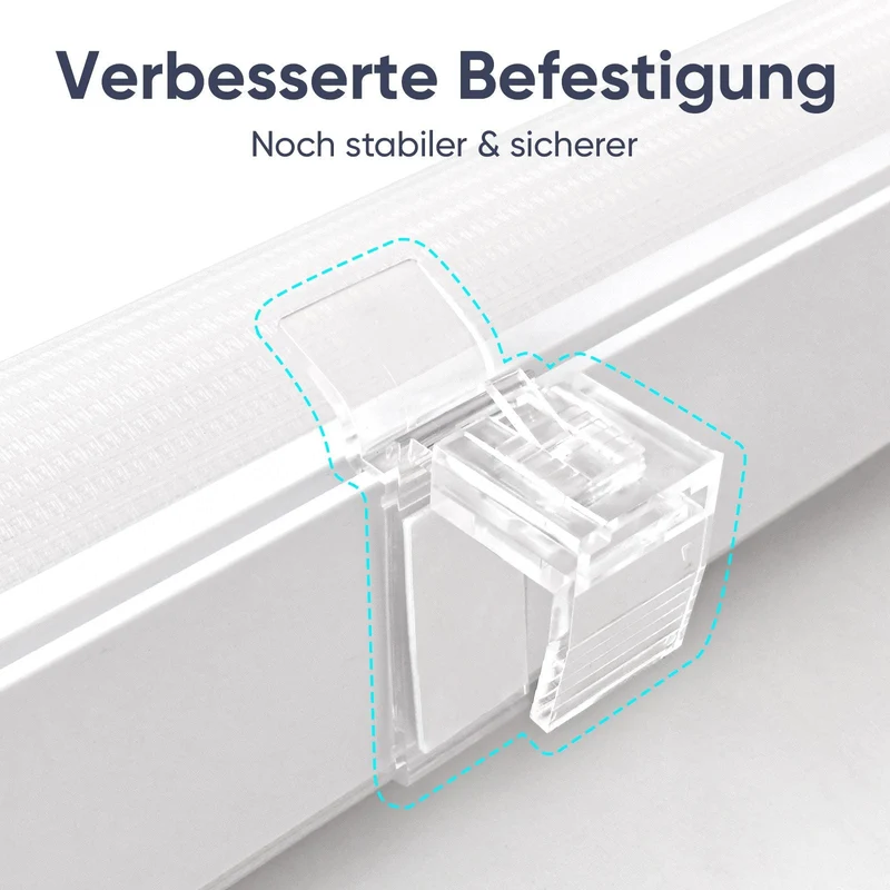 Sekey Schnurloses Doppelrollo Klemmfix - Weiß - Duo Rollo ohne Bohren für Fenster & Türen