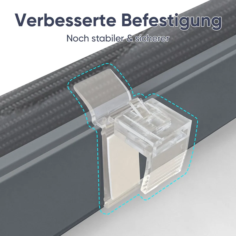 Sekey Doppelrollo Wellenmuster Duo-Rollo Klemmfix ohne Bohren - Lichtdurchlässig & Blickdicht, Fensterrollo für Wohnzimmer, Schlafzimmer & Büro