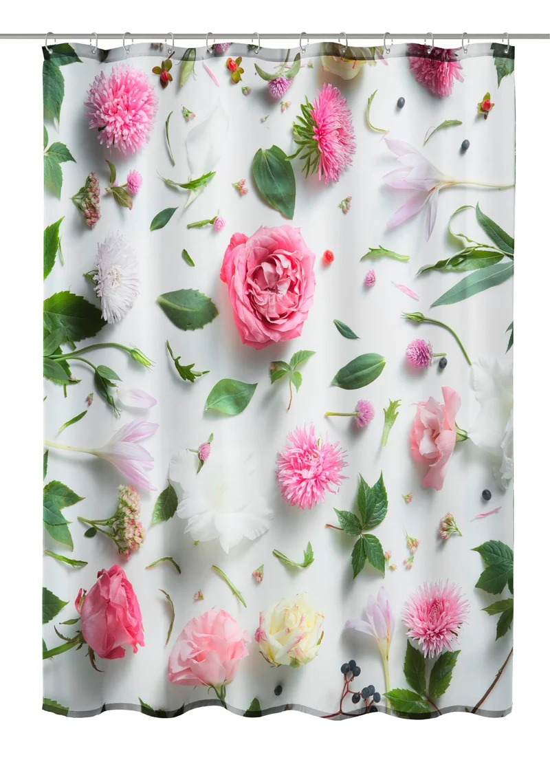 Duschvorhang Textil ROSALIE Multicolor 120 x 200 cm