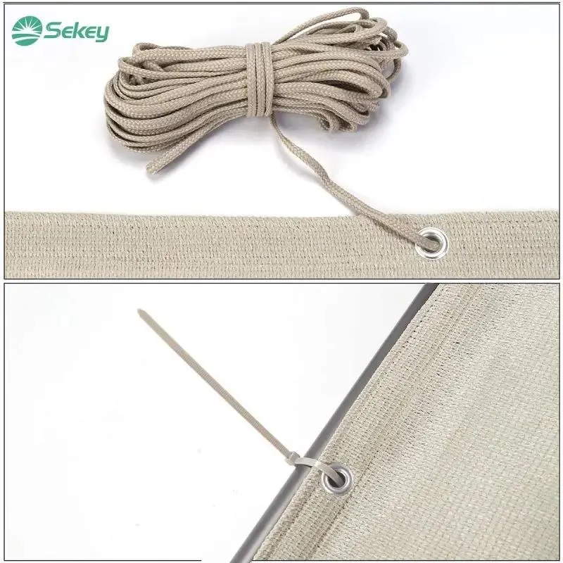 Sekey Balkon Sichtschutz aus 220 g/m² HDPE, Taupe