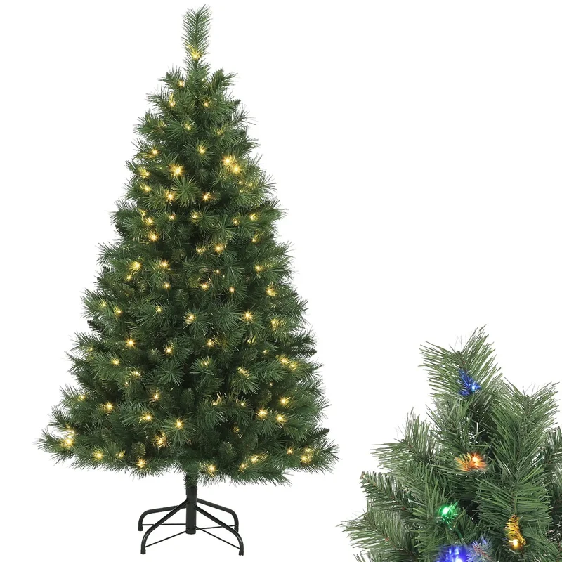 Salcar 120/150/180/210/240cm Künstlicher Weihnachtsbaum mit LED, mit 226/382/580/868/1168 Spitzen und 250/380/450 LEDs