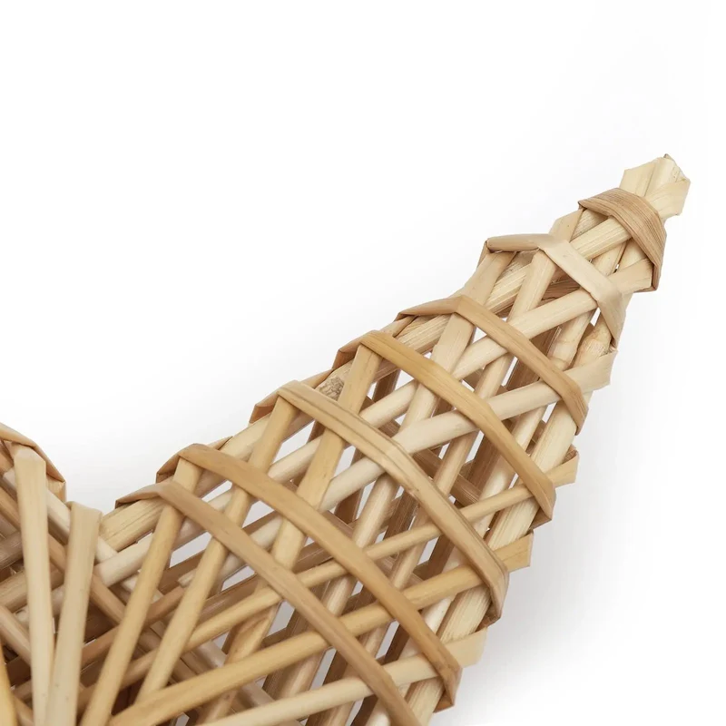 Salcar Christbaumspitze Strohstern Weihnachtsbaum Dekoration für Weihnachten, Tannenbaumspitze für den Christbaum, 25cm