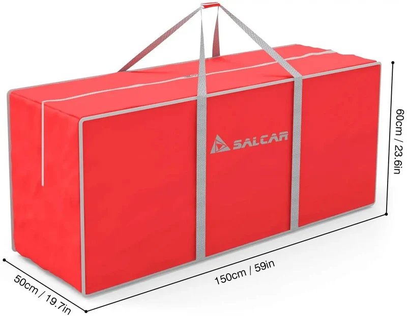 Salcar große Weihnachtsbaum Aufbewahrungstasche, 150 * 50 * 60 cm Übergroße Reisetasche, Aufbewahrungstasche