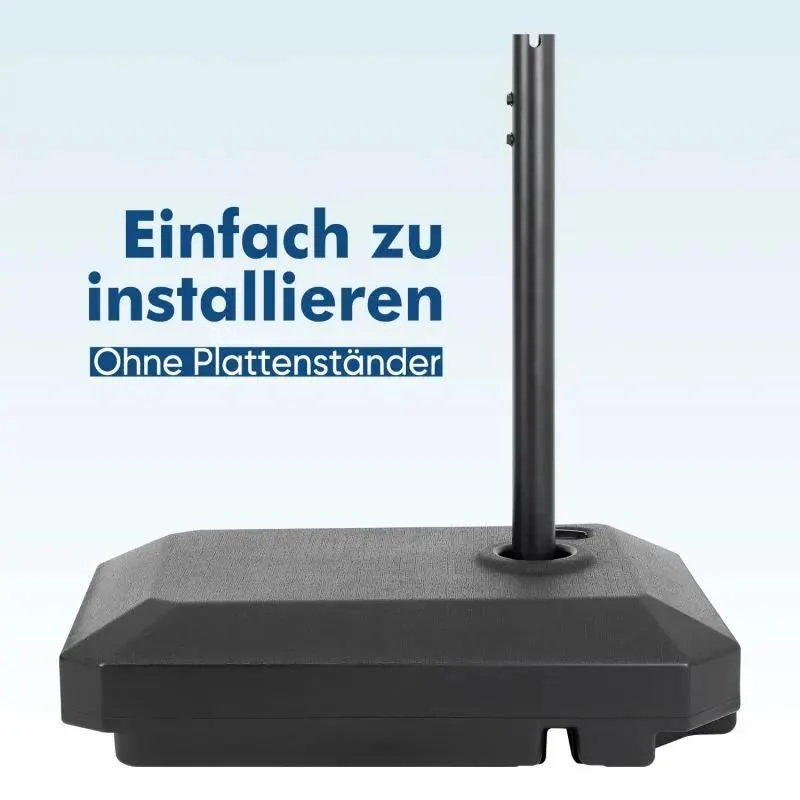 Sekey Sonnenschirmständer mit Rolle, befüllbar bis 80 kg