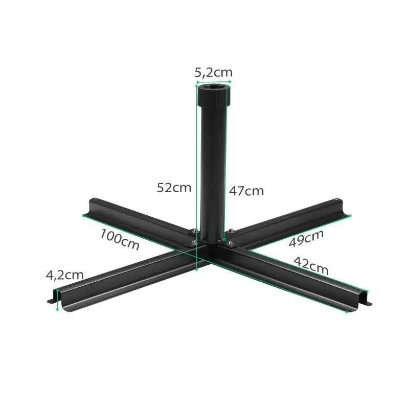 Sekey 38 mm - 48 mm Kreuzständer für Sonnenschirm