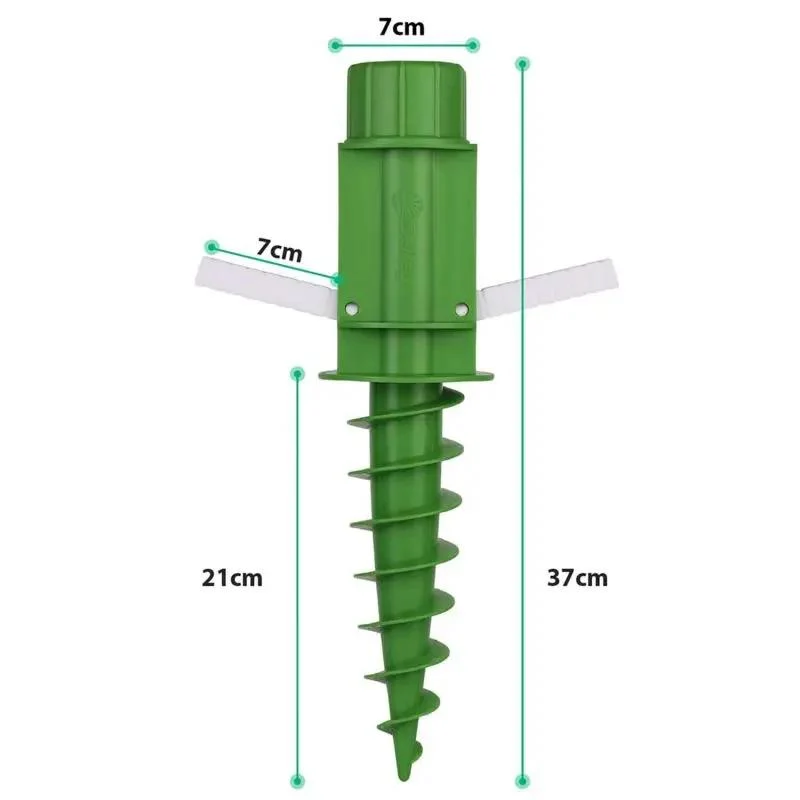 Sekey 22 mm - 32 mm Bodenhülse für Sonnenschirm, mit klappbaren Griffen und Aufhängehaken