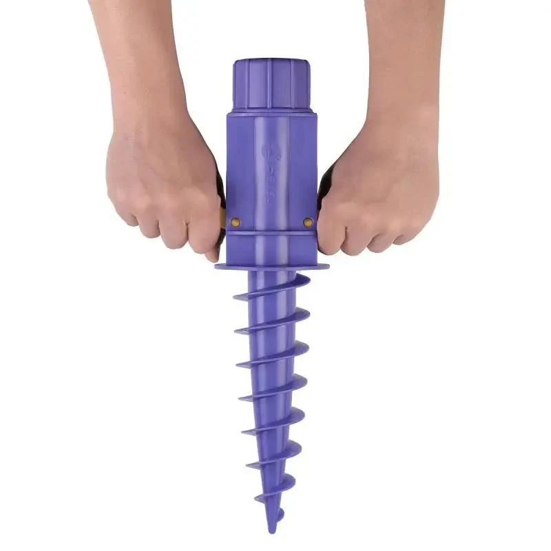 Sekey 22 mm - 32 mm Bodenhülse für Sonnenschirm, mit klappbaren Griffen und Aufhängehaken