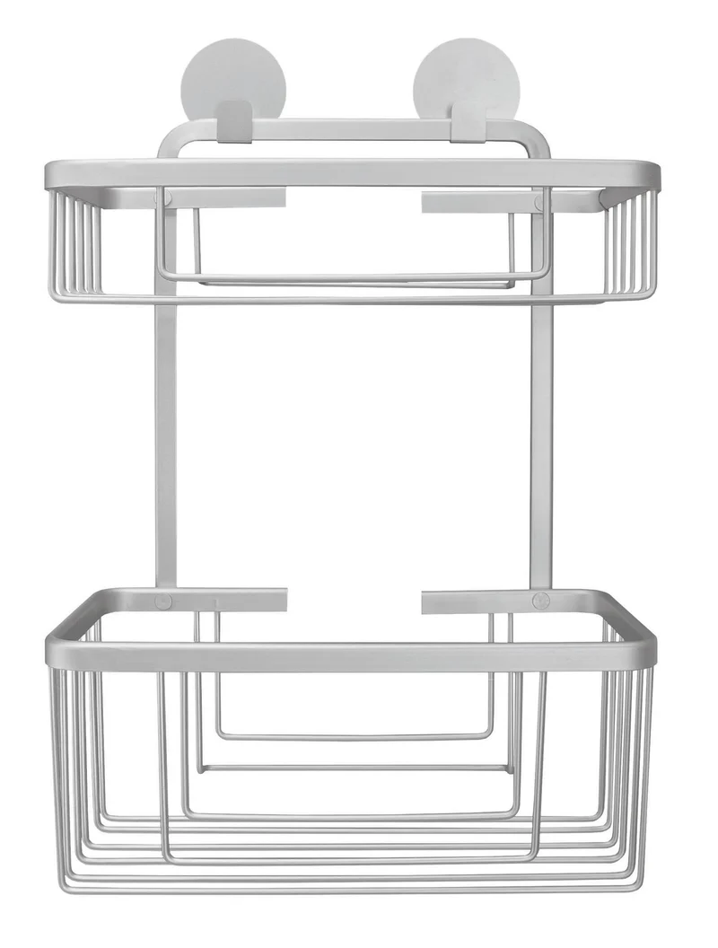 Doppelkorb rechteckig ROCCO Aluminium