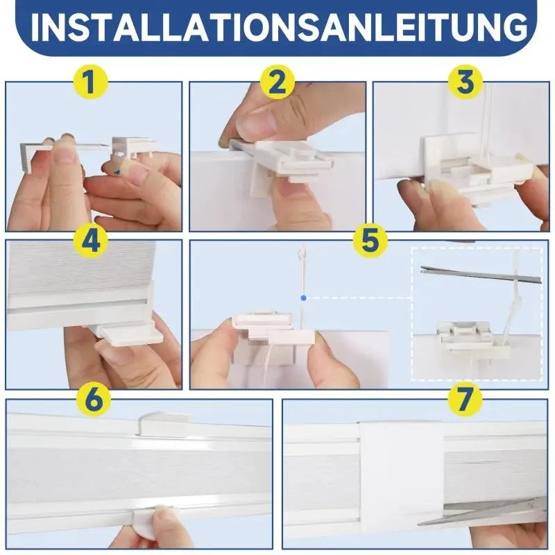 Sekey Wabenplissee ohne Bohren, zweifarbig, wendbar