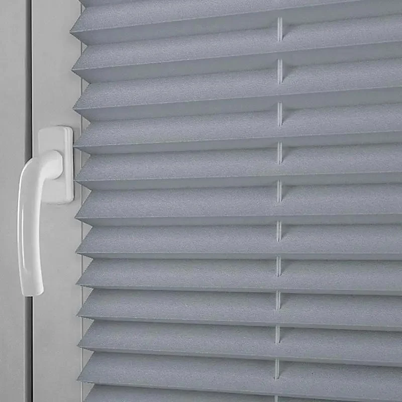 Sekey Plissee Sonnenschutzrollo, Blickdichter Licht- & UV-Schutz ohne Bohren, dunkelgrau