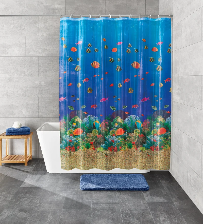 Duschvorhang PEVA MALEDIVEN Multicolor 180 x 200 cm
