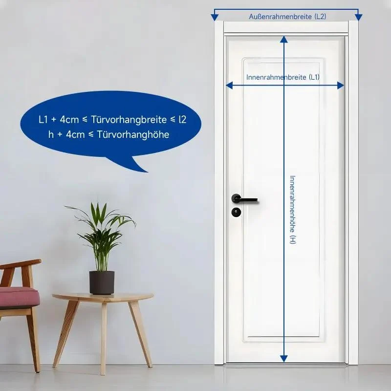 Sekey Kratzfest Magnet Fliegengitter Tür aus Polyester, Weiß