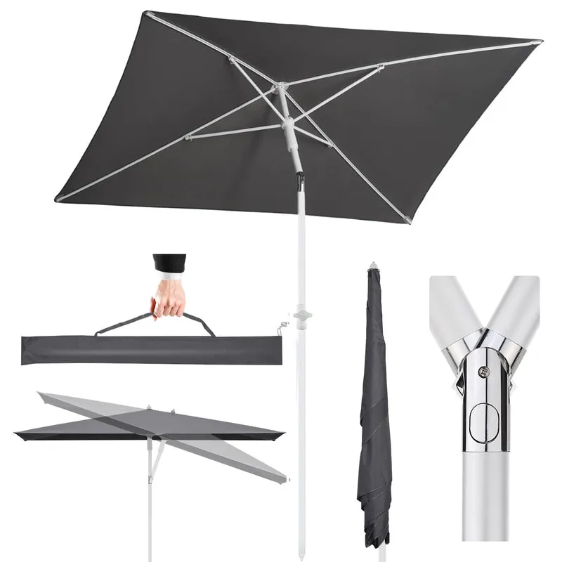 Sekey 180 x 125 cm Balkonschirm Rechteckig mit Schutzhülle, Sonnenschutz UV50+