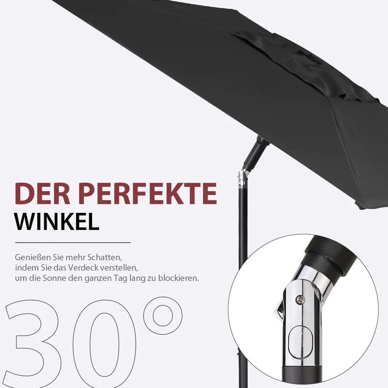 Sekey 180 x 130 cm Balkonschirm Rechteckig, Sonnenschutz UV50+