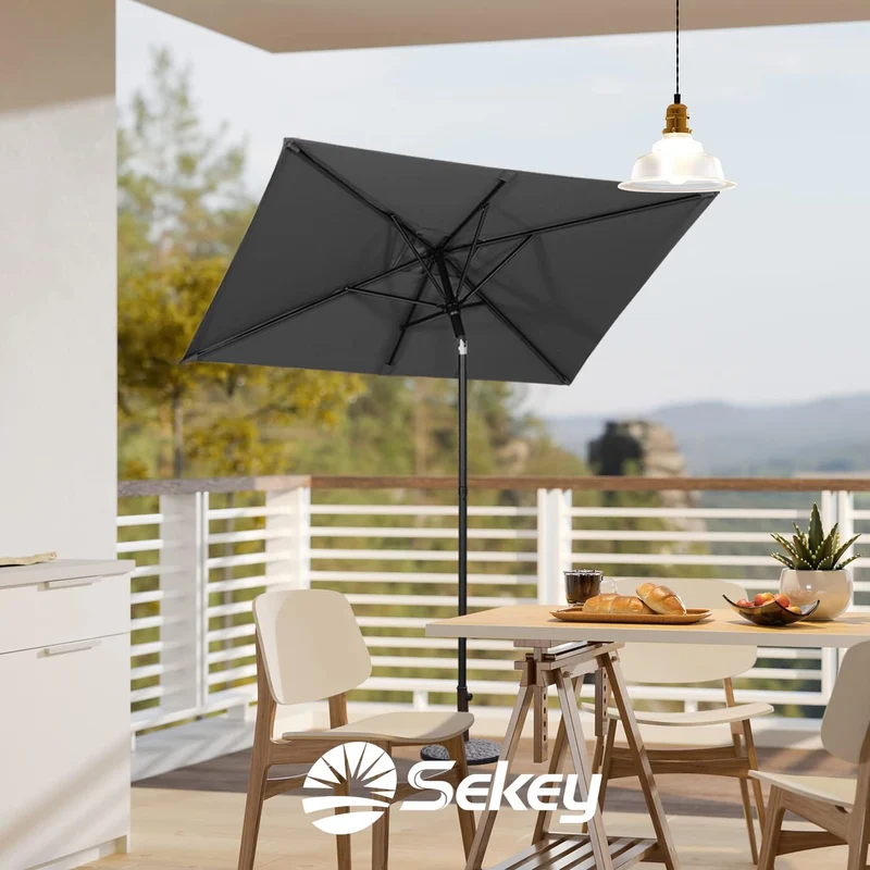 Sekey 180 x 130 cm Balkonschirm Rechteckig, Sonnenschutz UV50+