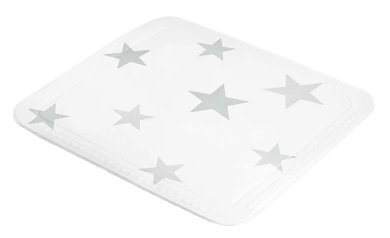Duscheinlage STARS Silbergrau 55 x 55 cm