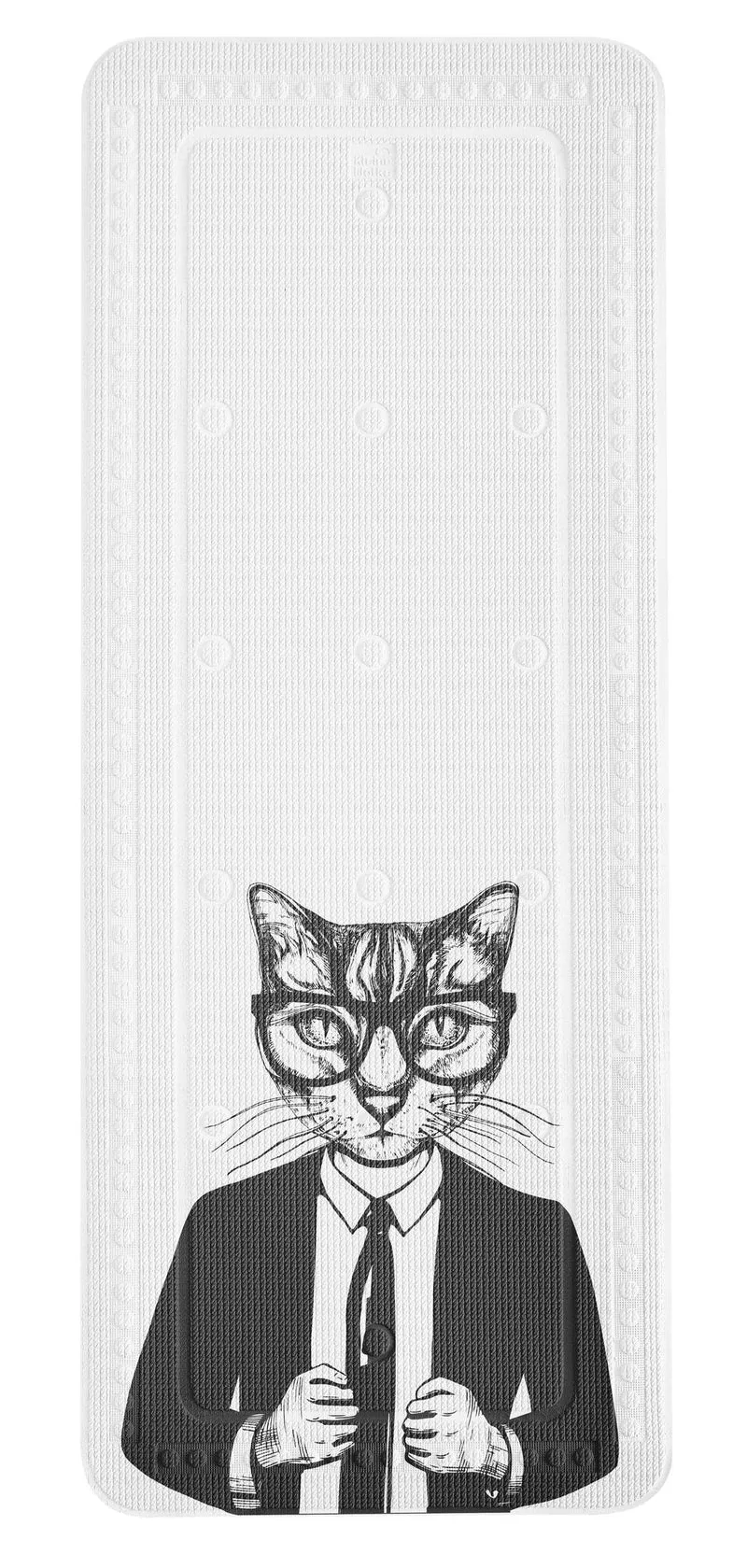 Wanneneinlage KALLI Schwarz-Weiß 36 x 92 cm