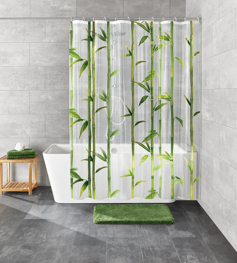 Duschvorhang PEVA BAMBU Maigrün 180 x 200 cm