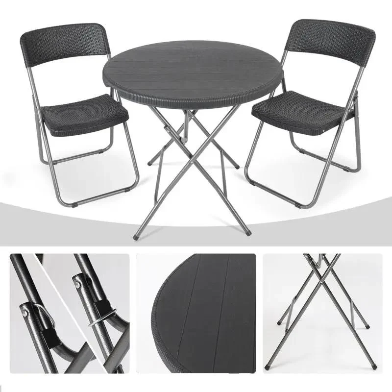 Sekey 3-teilig Balkonset, 2 Klappstuhl und Klapptisch, OF5